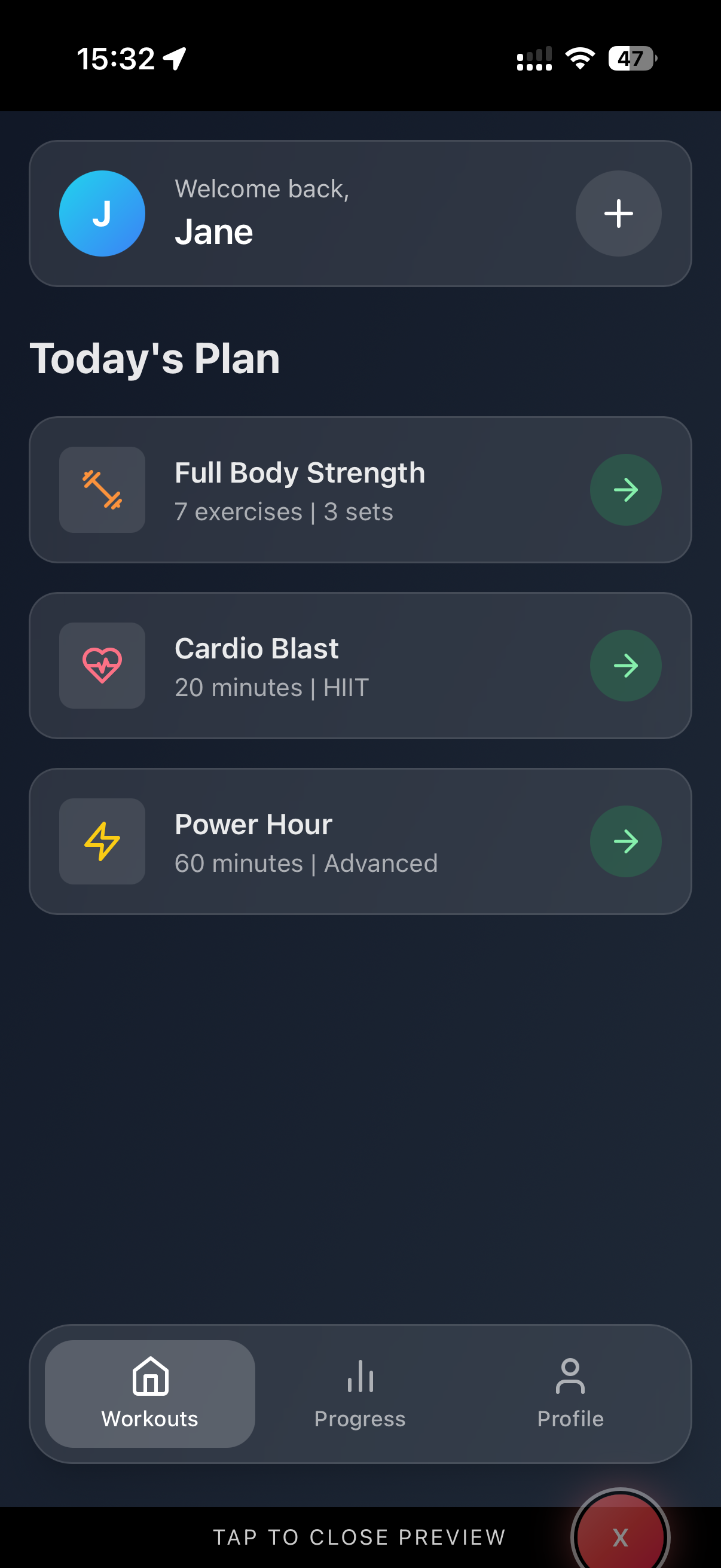 Workout Planner