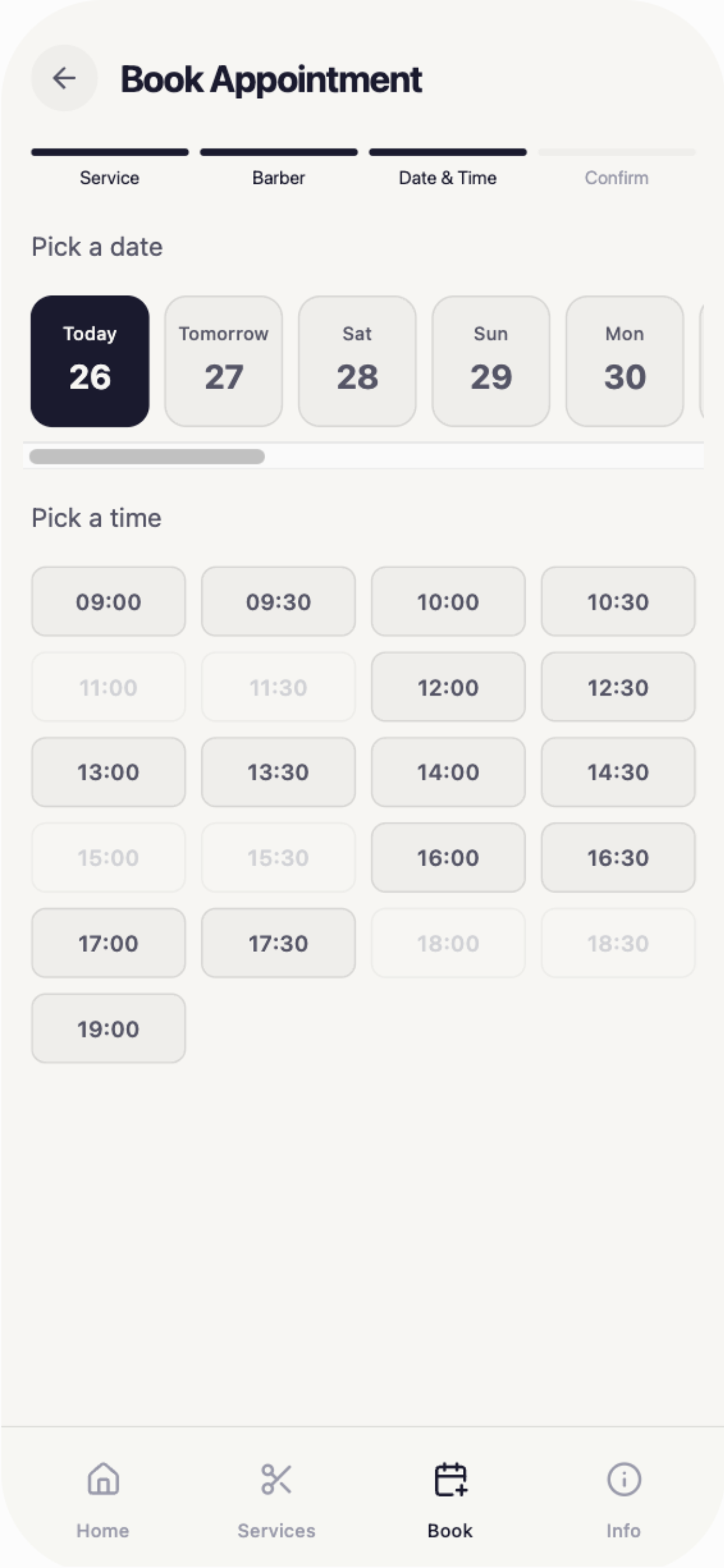 Barber App Screenshot 4