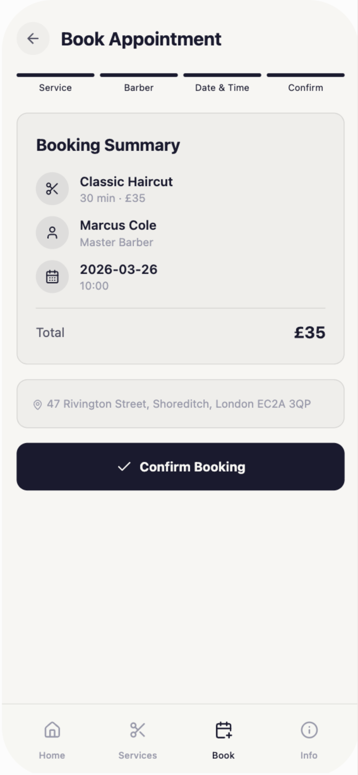 Barber App Screenshot 5